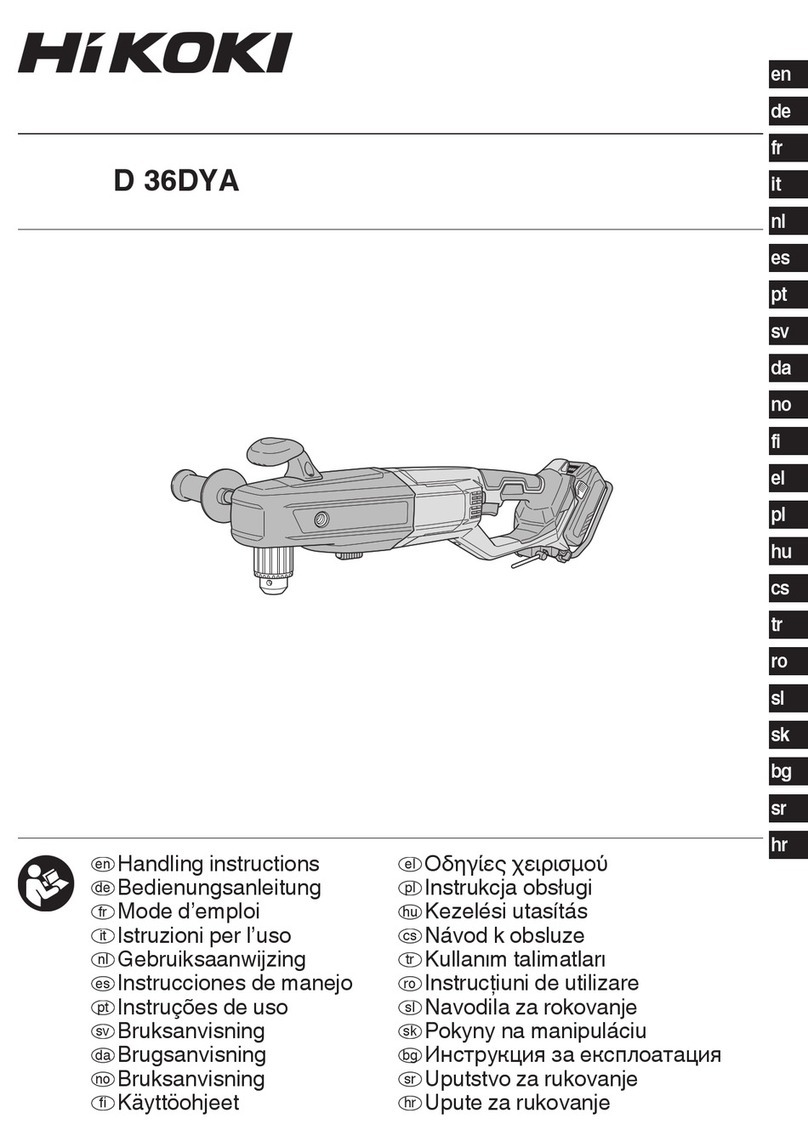 HIKOKI D 36DYA User manual