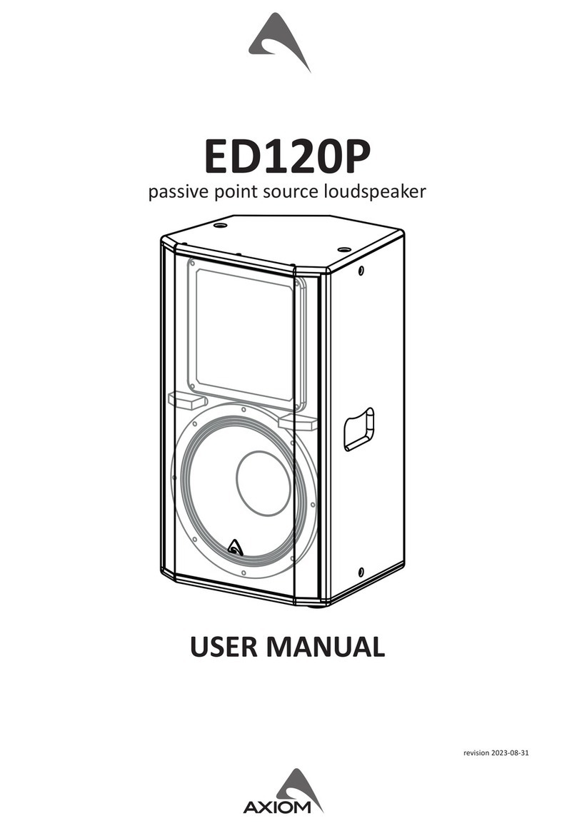 Axiom ED120P user manual