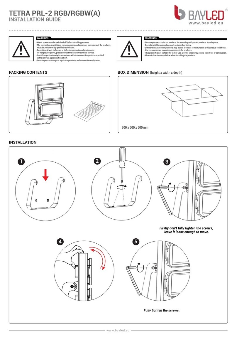 BAYLED TETRA PRL-2 RGB installation guide