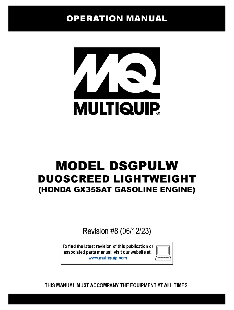 MULTIQUIP DSGPULW User manual