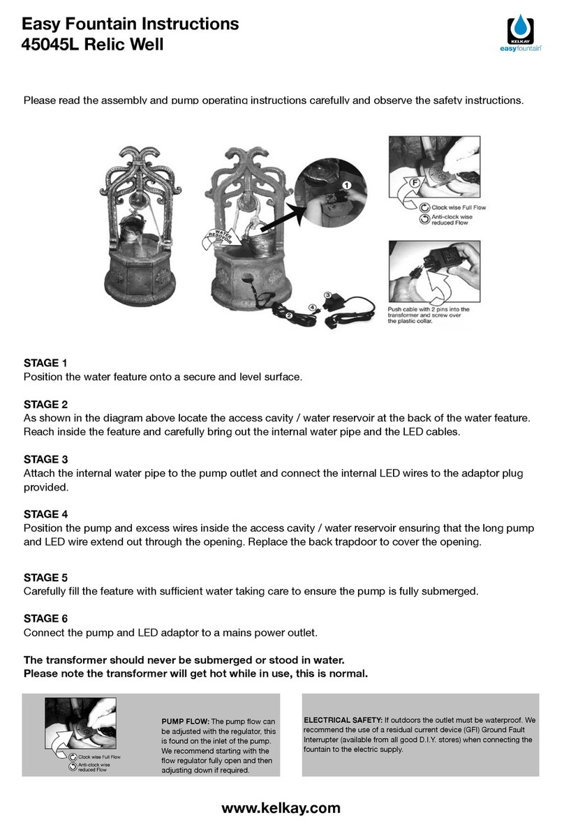 Kelkay Easy Fountain 45045L Relic Well instructions