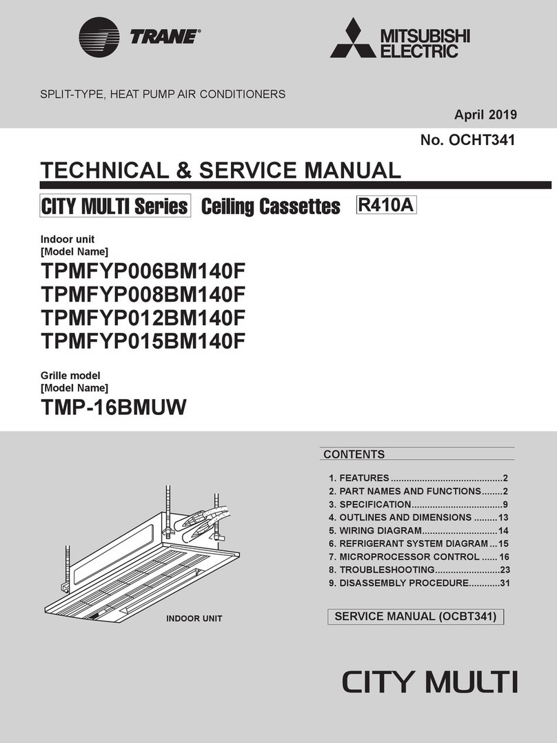 Mitsubishi Electric TRANE CITY MULTI TPMFYP006BM140F Operating manual