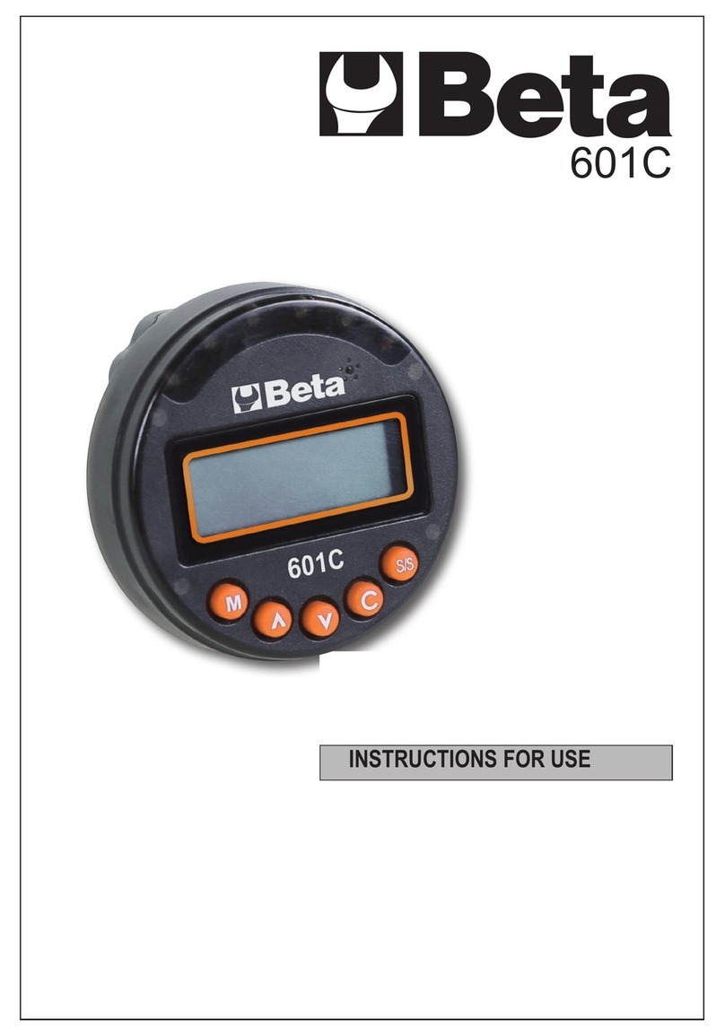 Beta 601C User manual