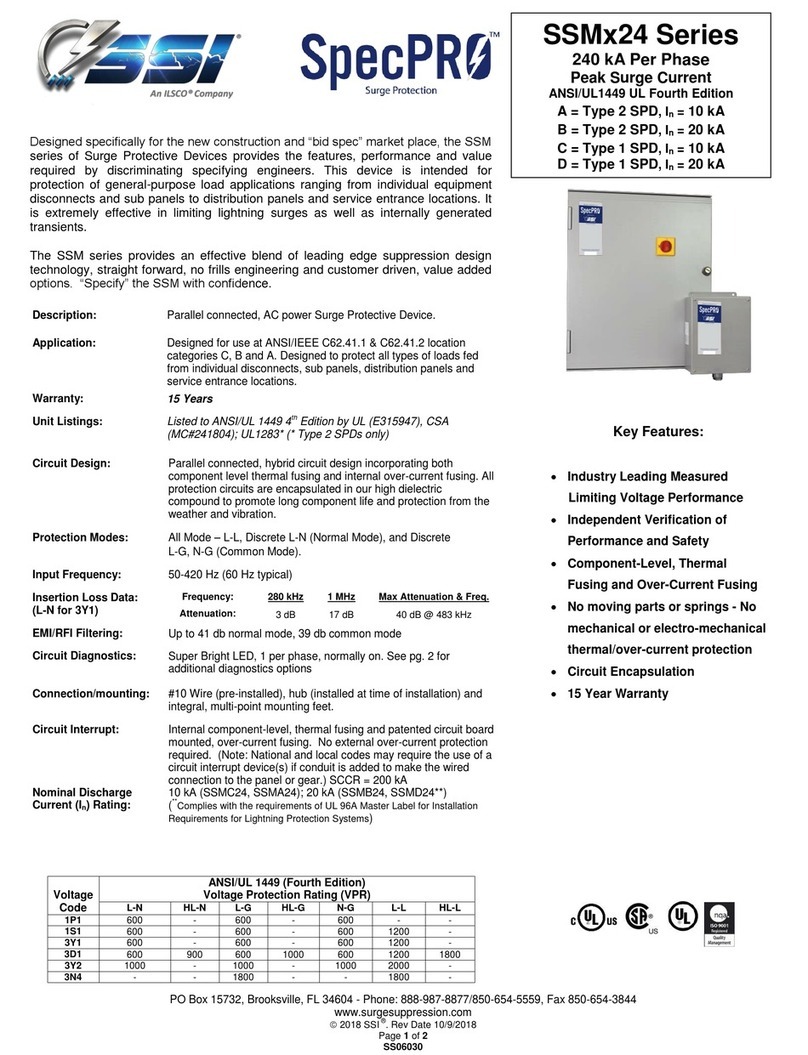 Ilsco SSI SpecPRO SSM 24 Series manual