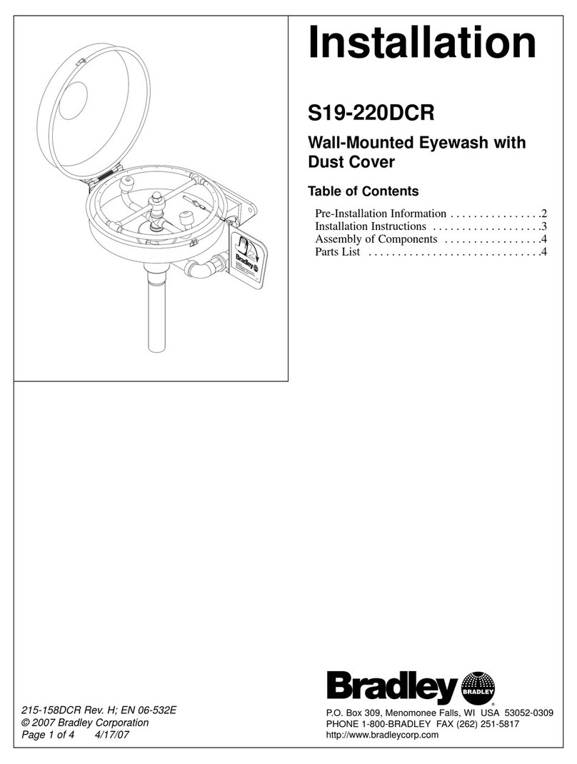 Bradley S19-220DCR User manual