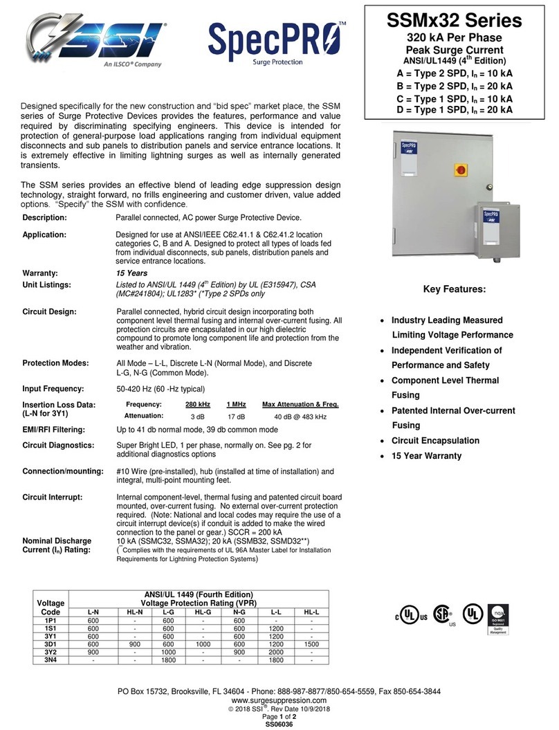 Ilsco SSI SpecPRO SSM 32 Series manual Ilsco SSI SpecPRO SSM 32 Series manual