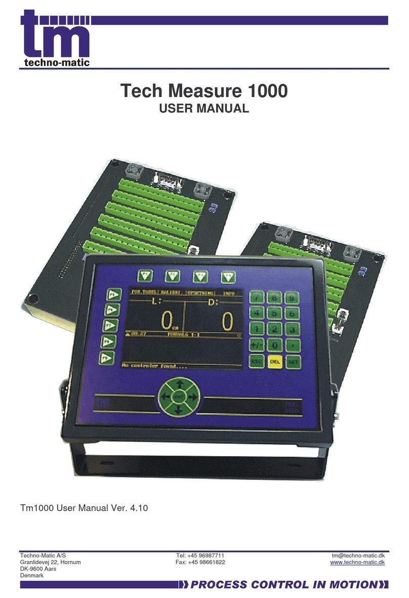 TM Tech Measure 1000 User manual