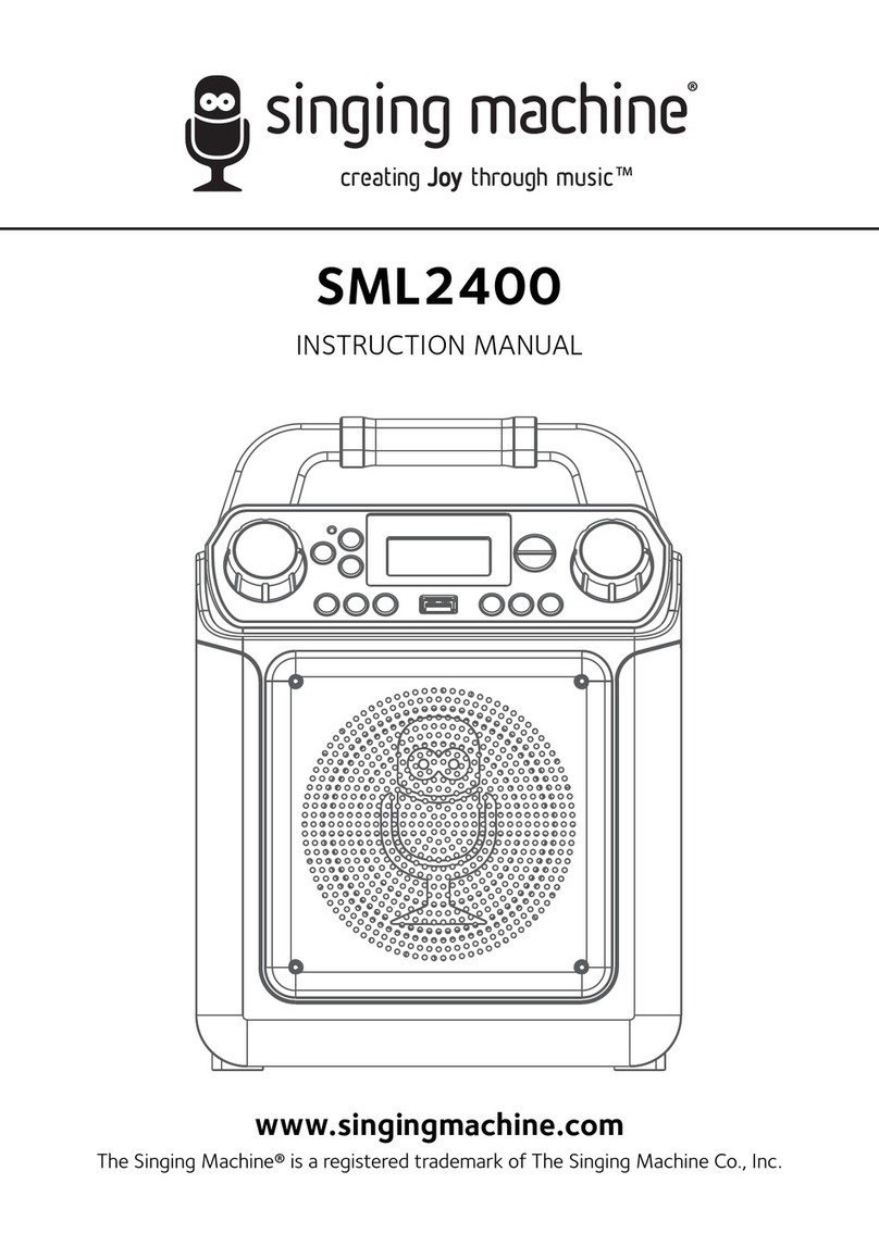 The Singing Machine SML2400 User manual