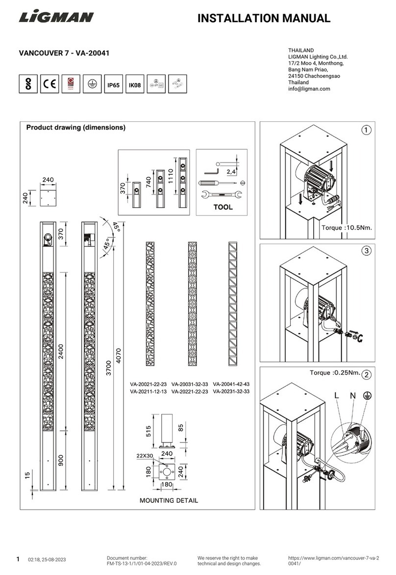 LIGMAN VA-20041 installation manual LIGMAN VA-20041 installation manual