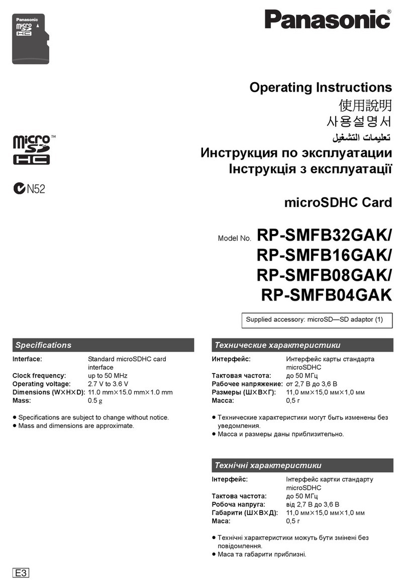 Panasonic RP-SMFB16GAK operating instructions