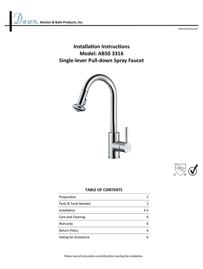 Dawn AB50 3316 installation instructions
