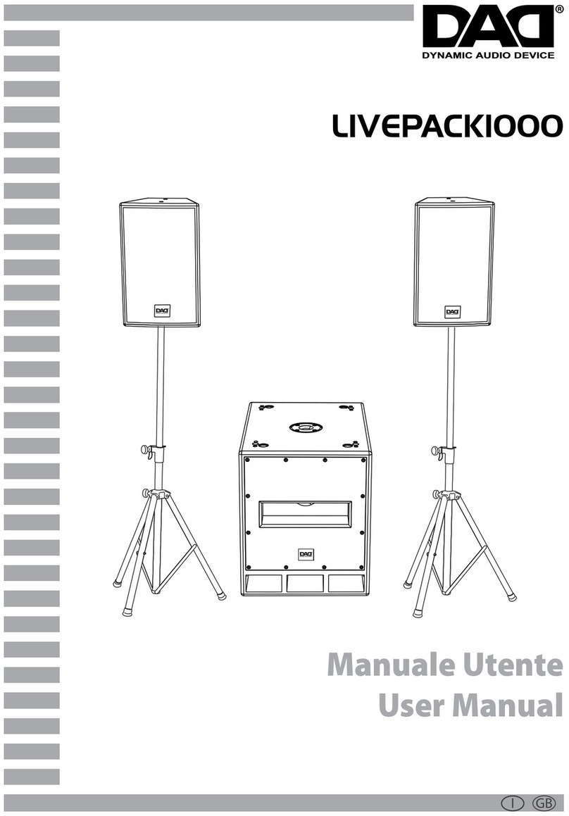 DAD LIVEPACK1000 User manual DAD LIVEPACK1000 User manual