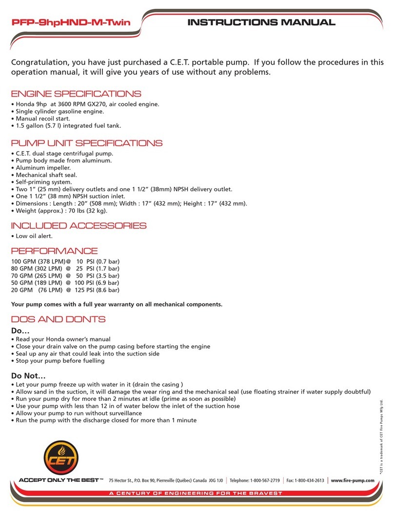 CET PFP-9hpHND-M-Twin instruction manual