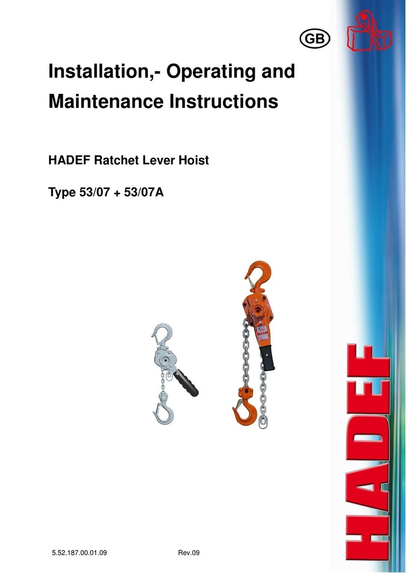 HADEF 53/07A Assembly instructions