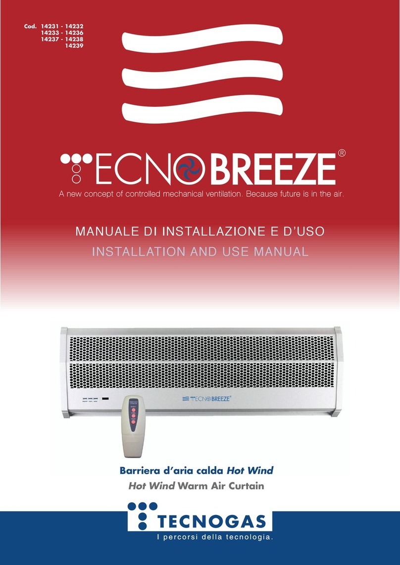 Tecnogas TECNOBREEZE 14231 Installation and use manual