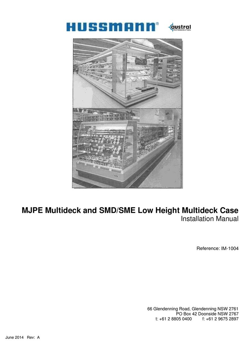 Hussmann Multideck Meat 3750 User manual