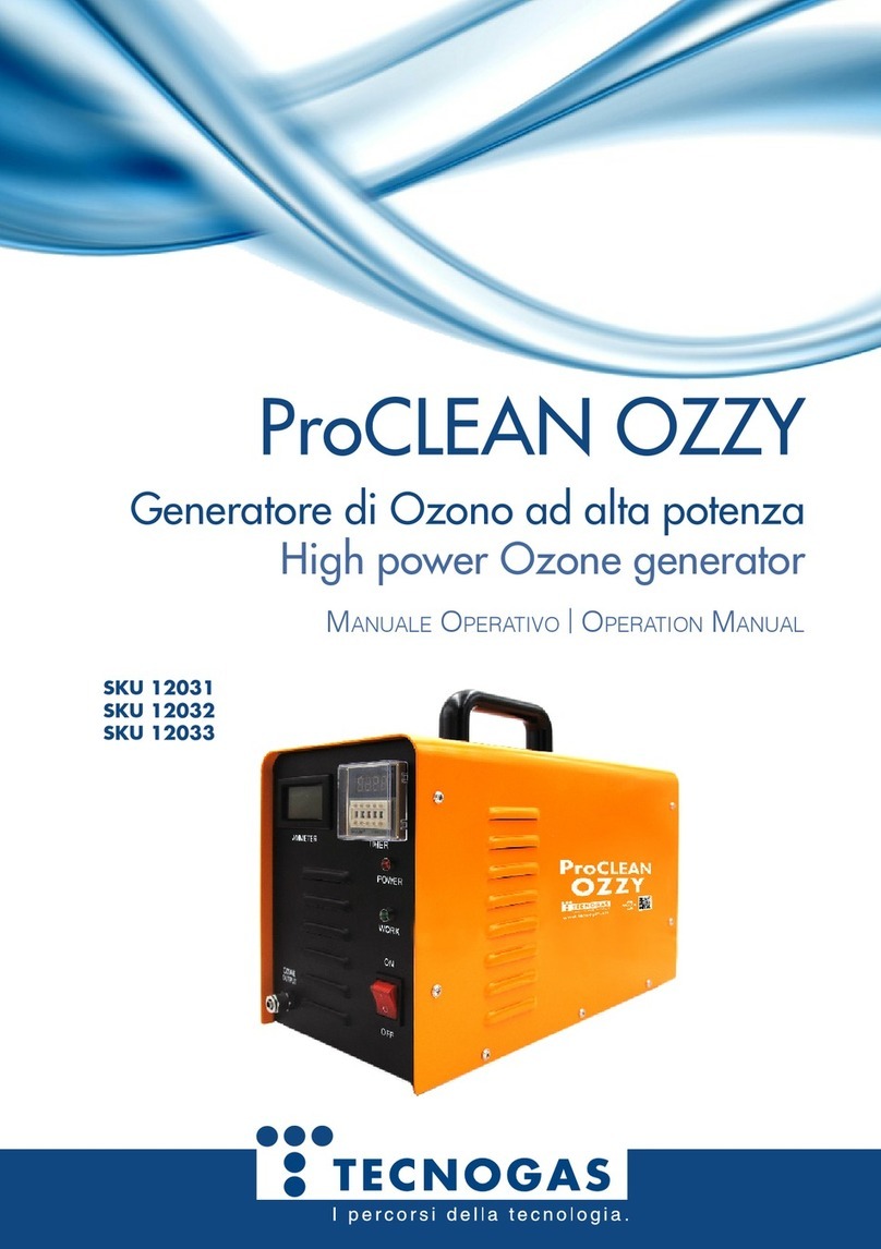 Tecnogas ProCLEAN OZZY 3 Operation manual