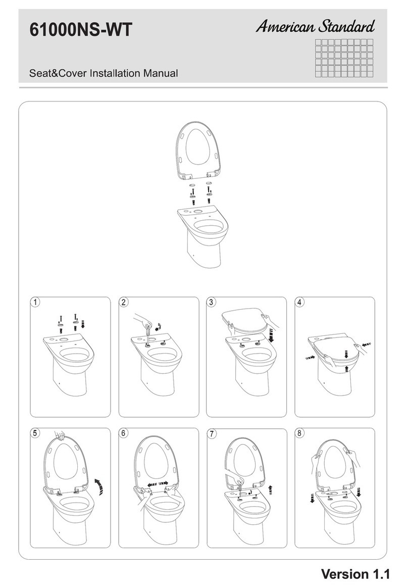 American Standard 61000NS-WT installation manual