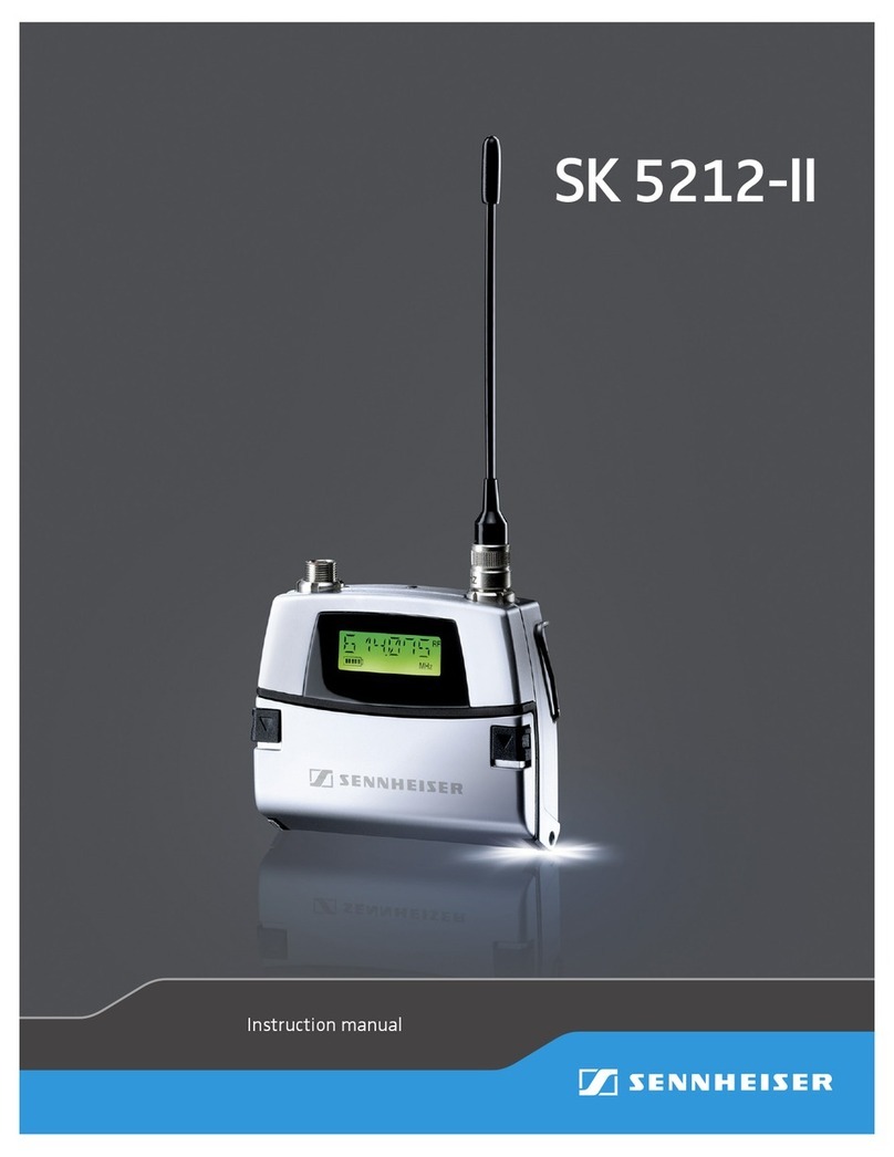 Sennheiser SK 5212-II instruction manual