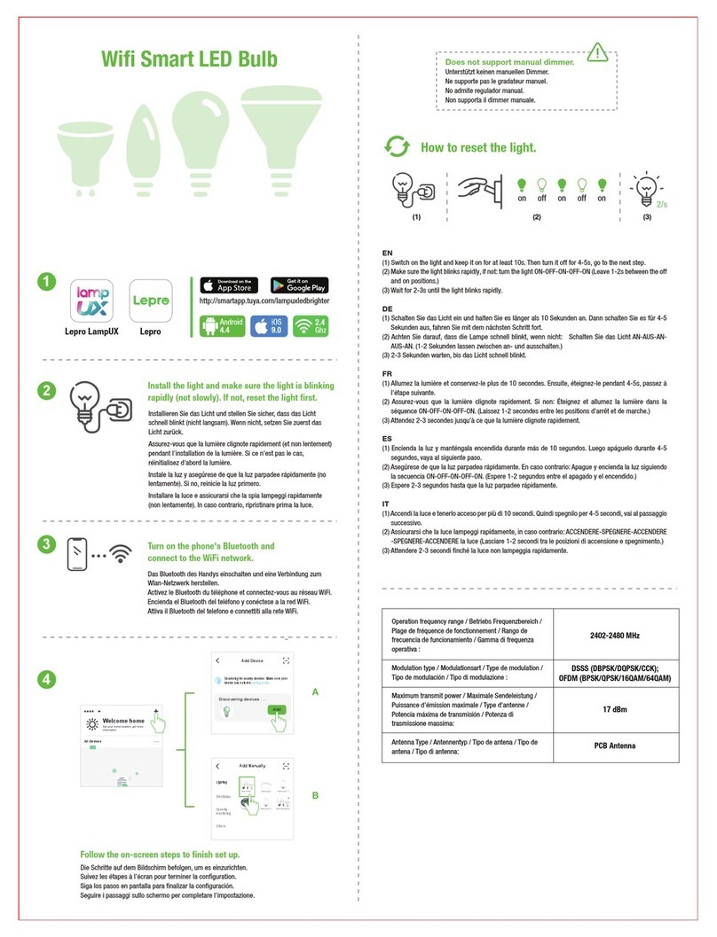 Lepro PR901001-EU-a quick start guide Lepro PR901001-EU-a quick start guide
