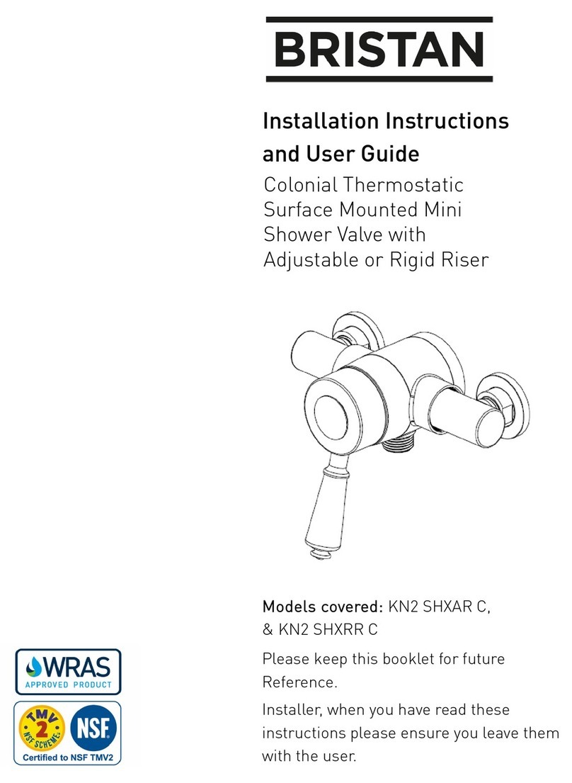 Bristan KN2 SHXAR C Mounting instructions