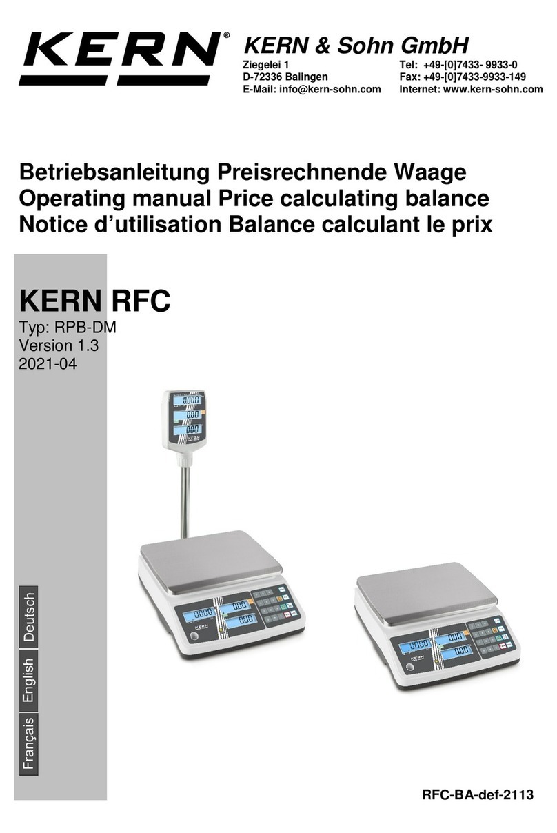 KERN RFC Series User manual