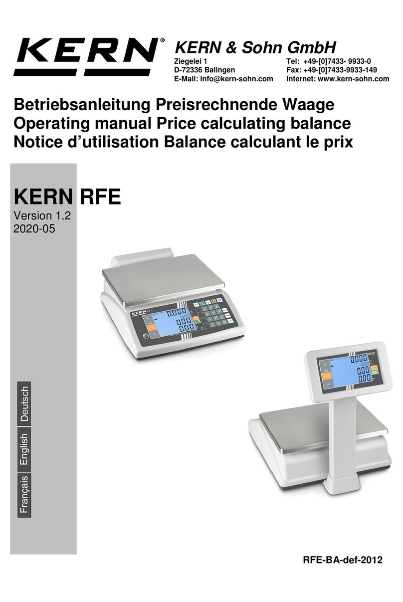 KERN RFE Series User manual