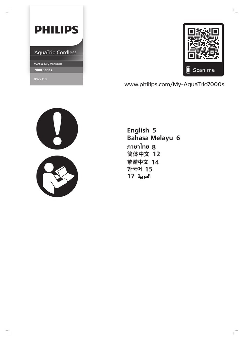 Philips AquaTrio Cordless 7000 Series manual