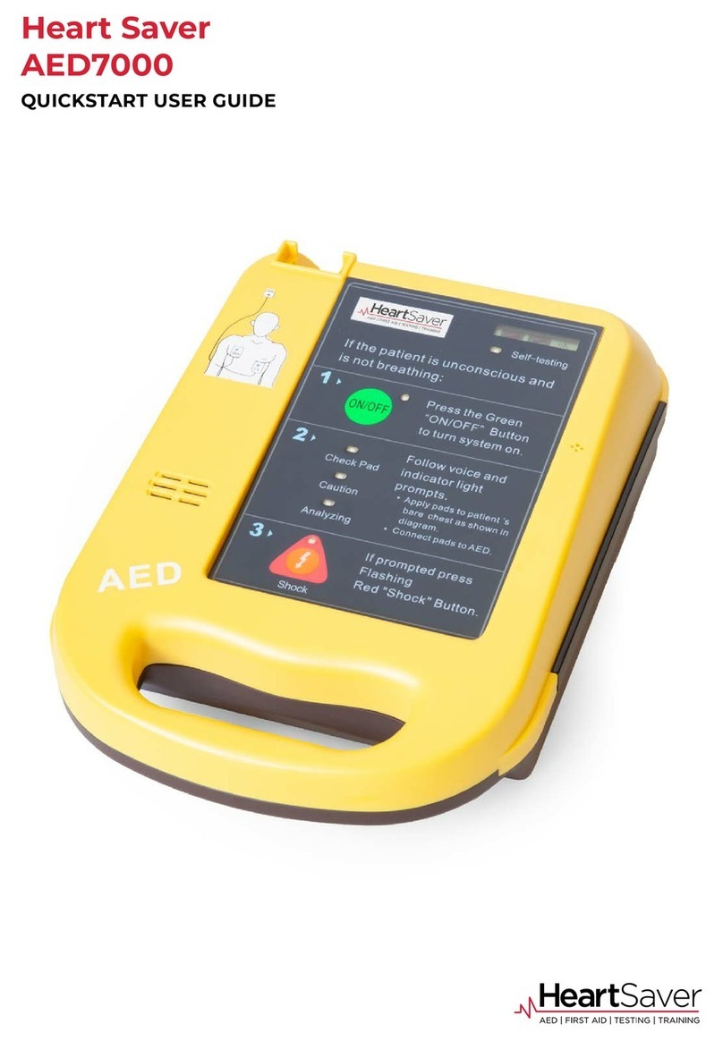 HeartSaver AED7000 Quick start user guide