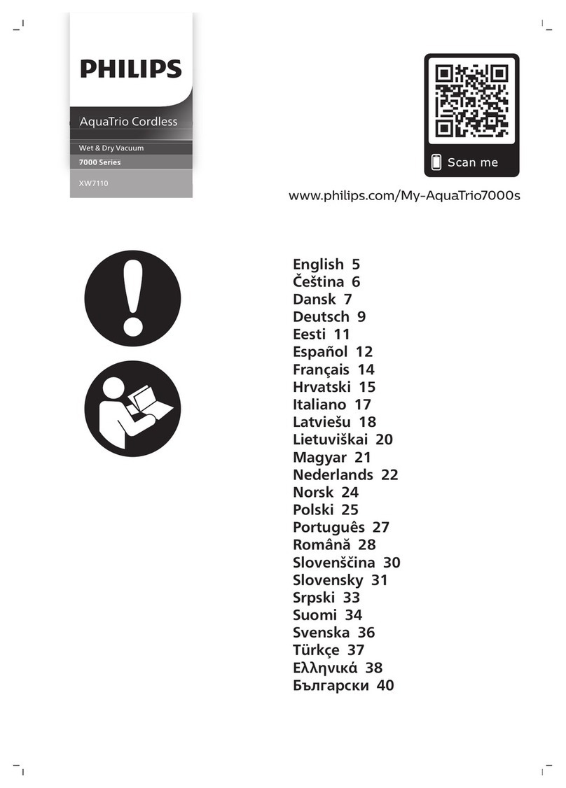 Philips AquaTrio Cordless 7000 Series User manual Philips AquaTrio Cordless 7000 Series User manual