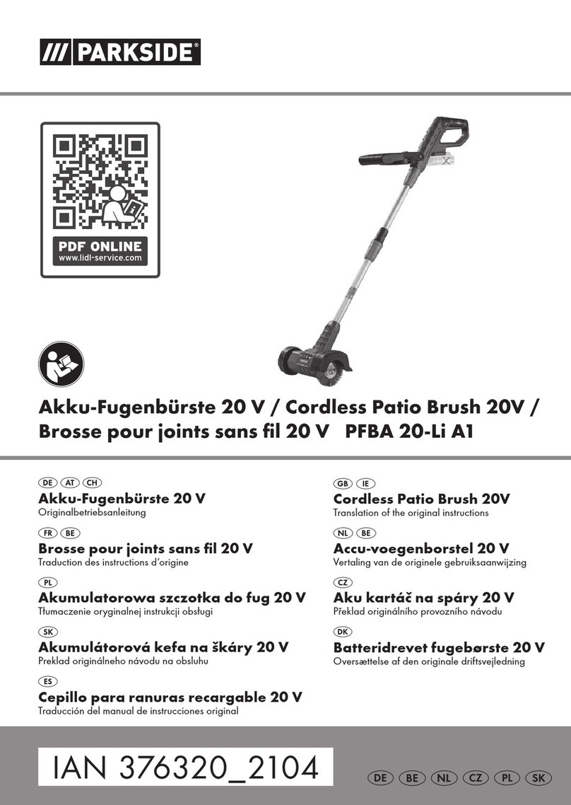 Parkside PFBA 20-Li A1 User manual
