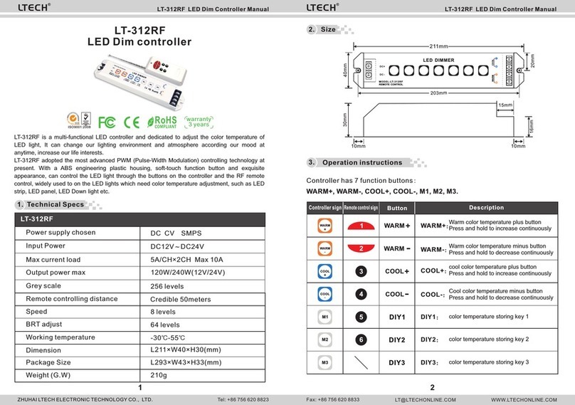 Ltech LT-312RF manual