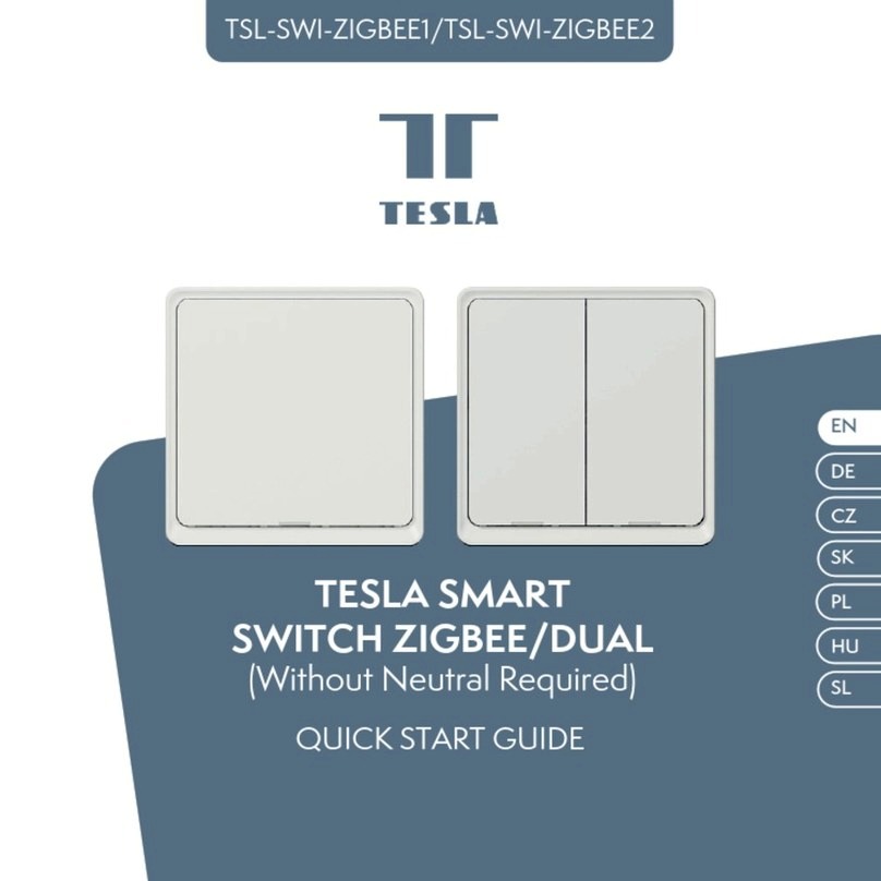 Tesla TSL-SWI-ZIGBEE1 quick start guide