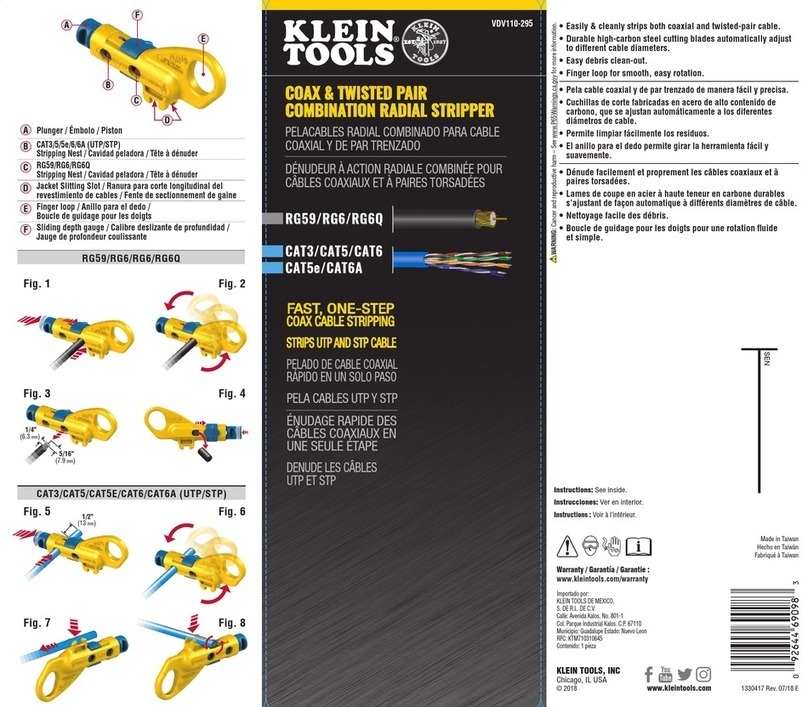 Klein Tools VDV110-295 User manual