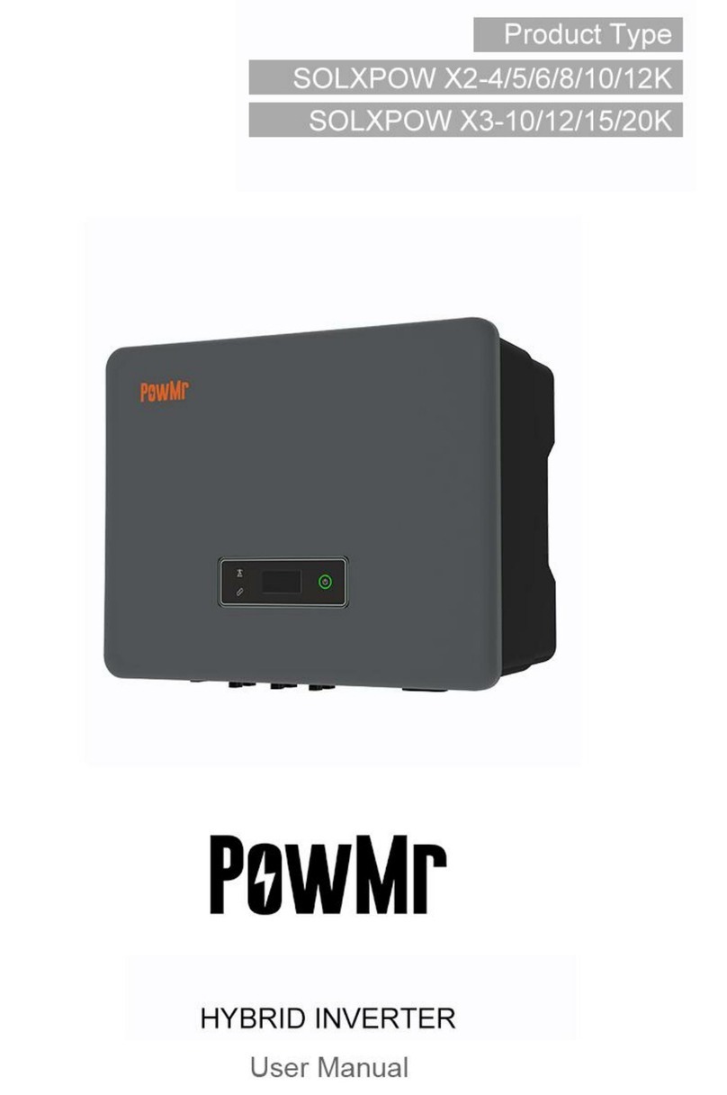 PowMr SOLXPOW X2 Series User manual PowMr SOLXPOW X2 Series User manual