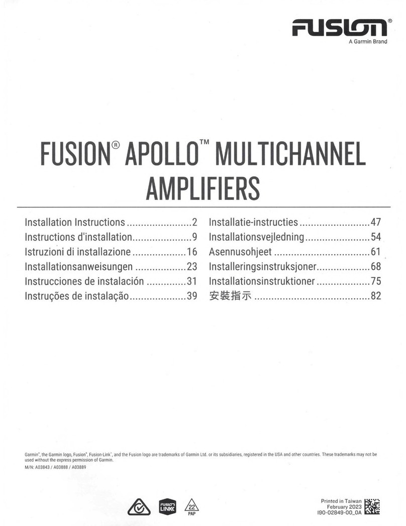 Garmin Fusion Apollo MS-AP12000 installation instructions