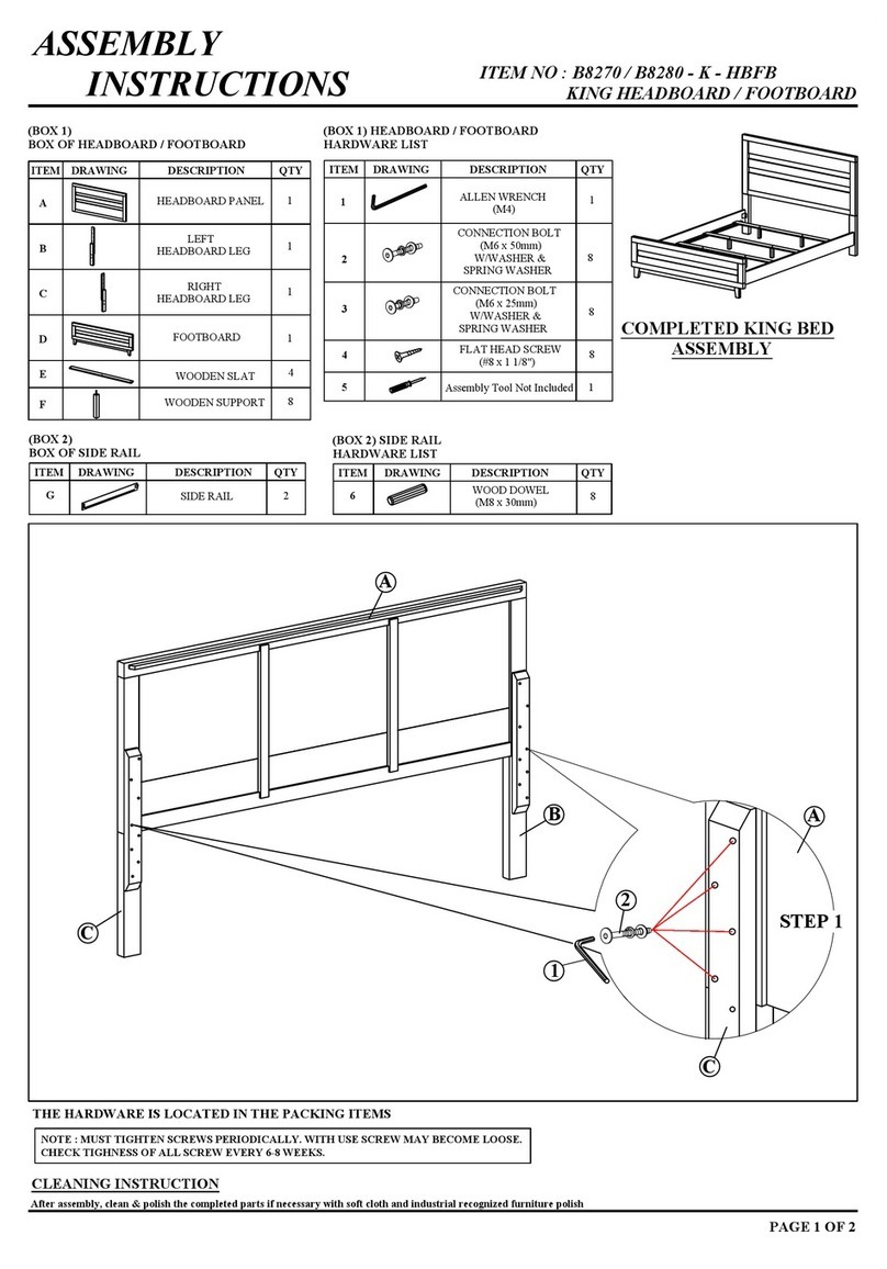 Crown Mark B8280-K+HB+FB+RAIL User manual Crown Mark B8280-K+HB+FB+RAIL User manual