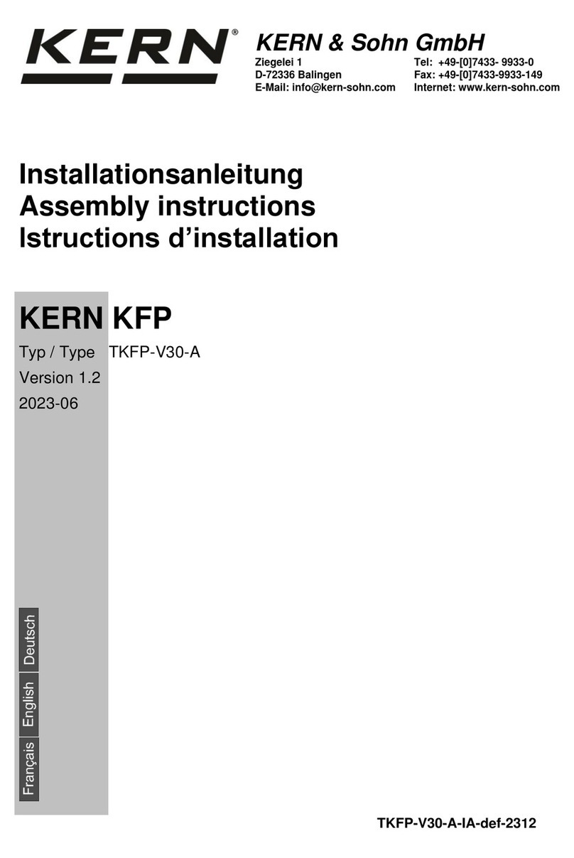 KERN TKFP 15V30M-A User manual