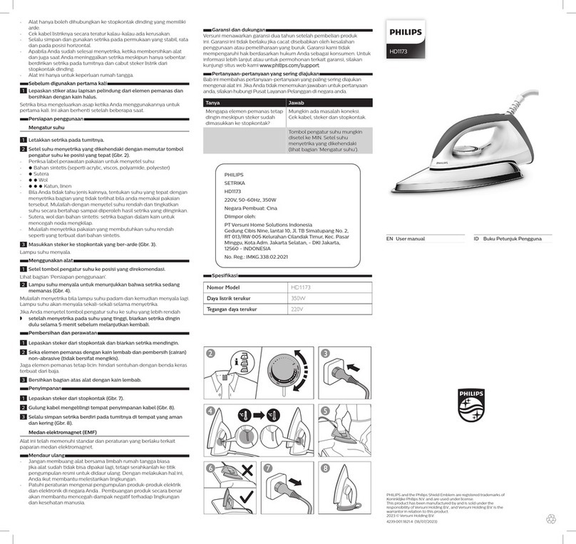 Philips HD1173 User manual