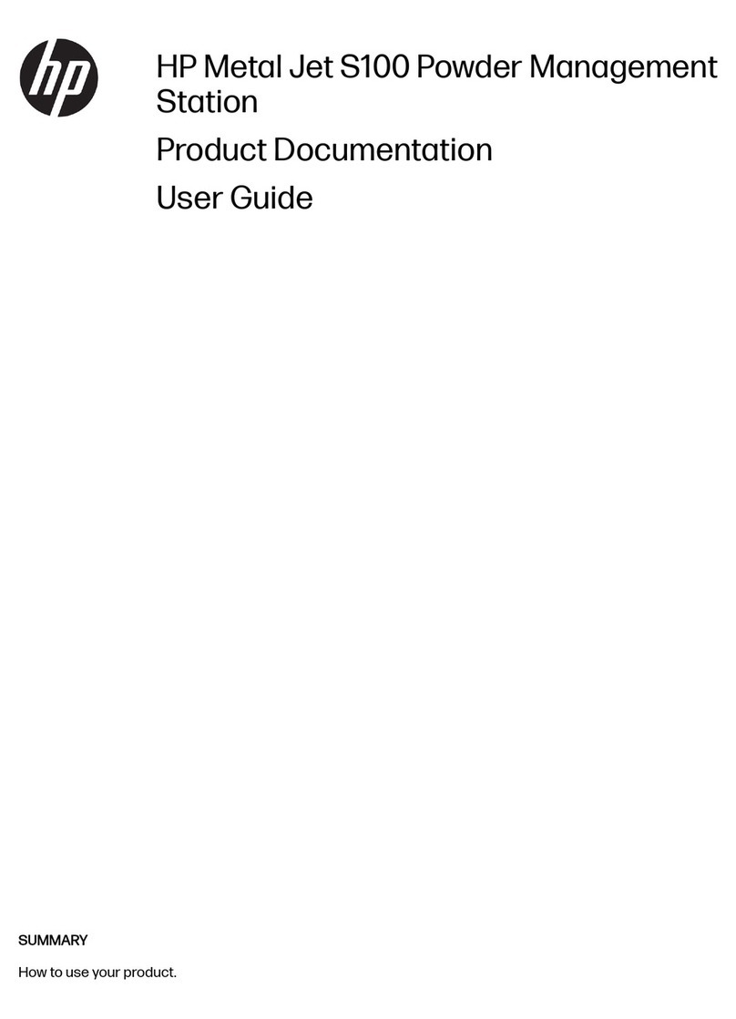 HP Metal Jet S100 User manual HP Metal Jet S100 User manual