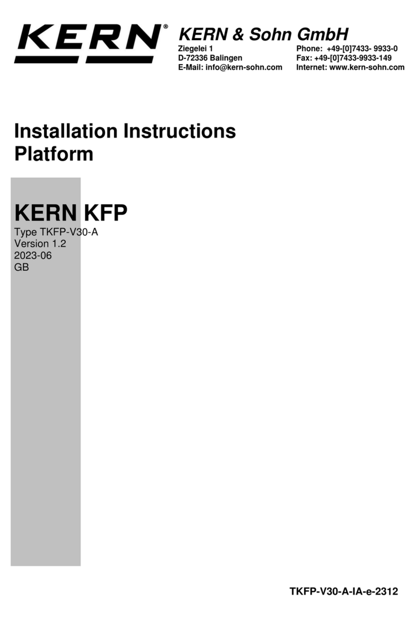 KERN TKFP 15V30M-A User manual