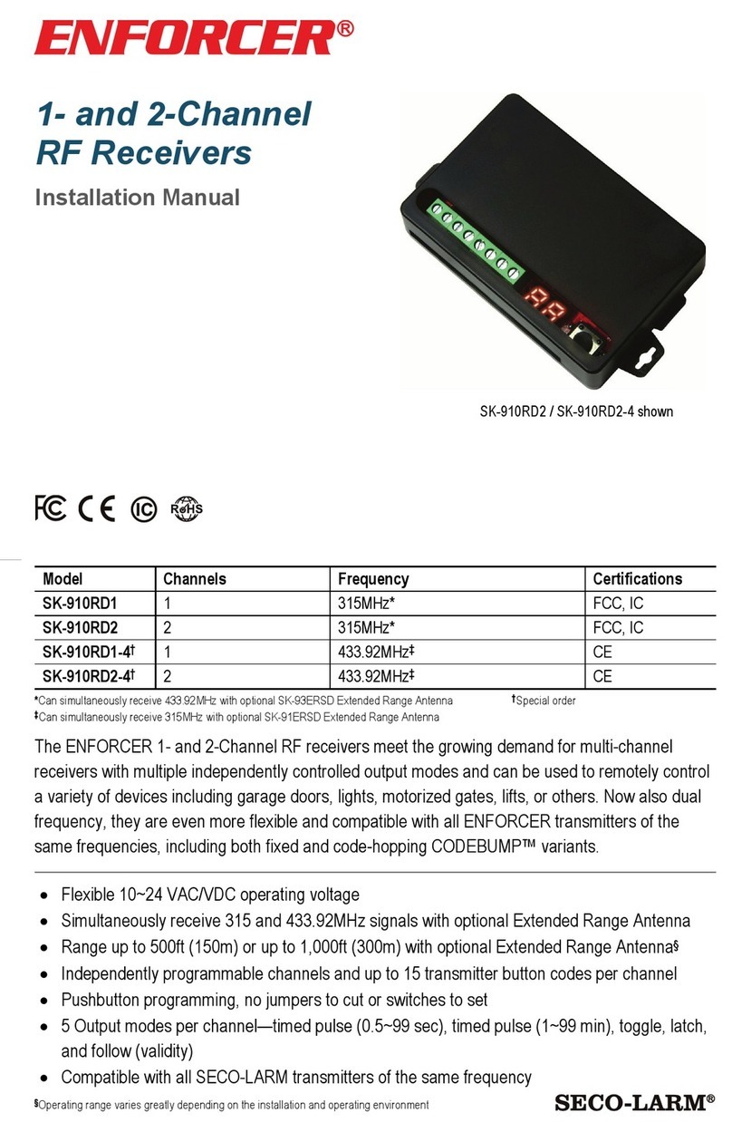 SECO-LARM ENFORCER SK-910RD1 installation manual SECO-LARM ENFORCER SK-910RD1 installation manual