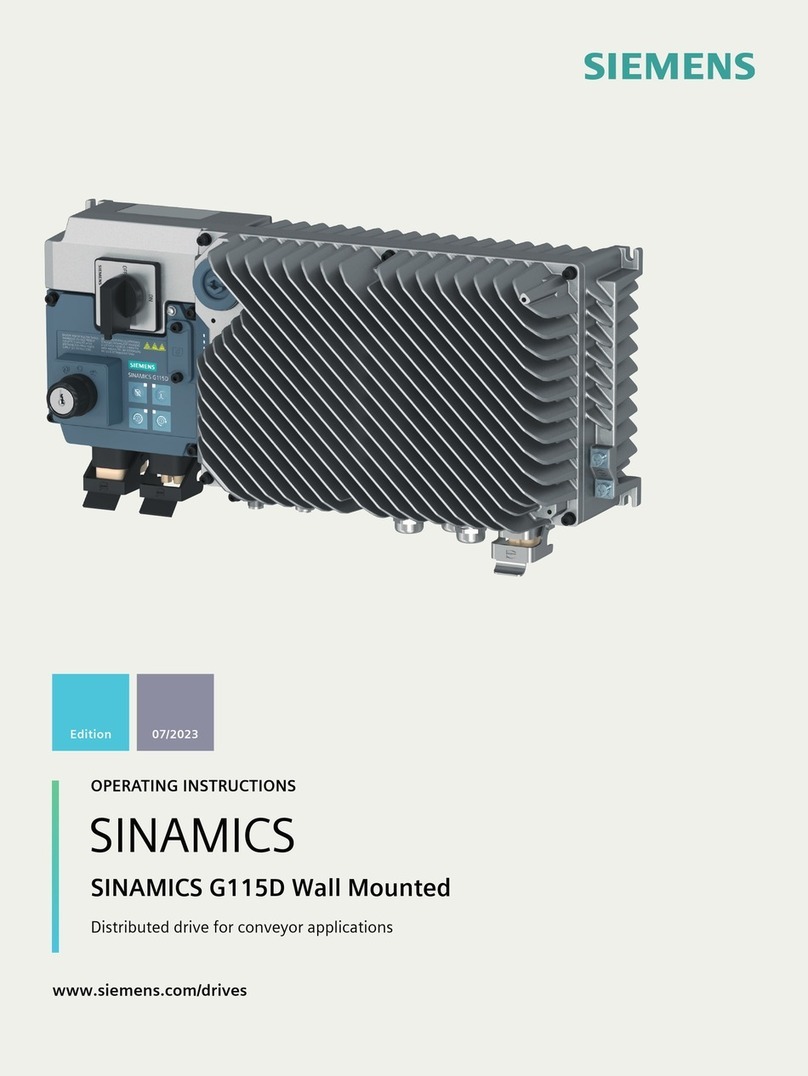 Siemens SINAMICS G115D User manual