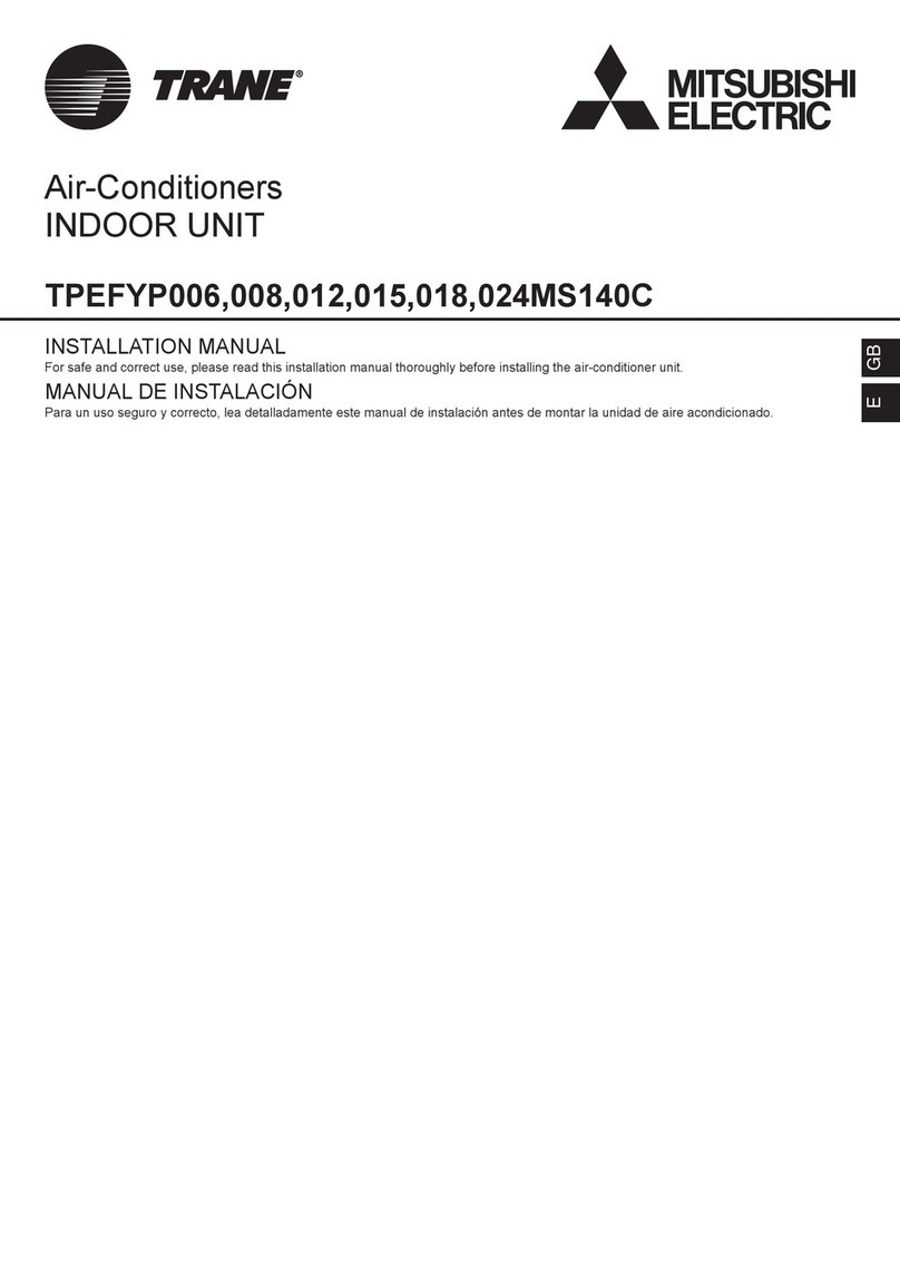 Mitsubishi Electric TRANE TPEFYP006MS140C User manual Mitsubishi Electric TRANE TPEFYP006MS140C User manual