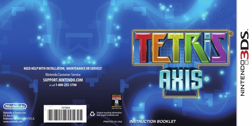 Nintendo TETRIS AXIS Instruction booklet