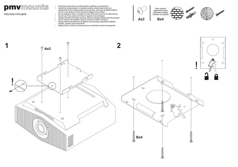 PMV Mounts PMVSONYVPL5B/W manual