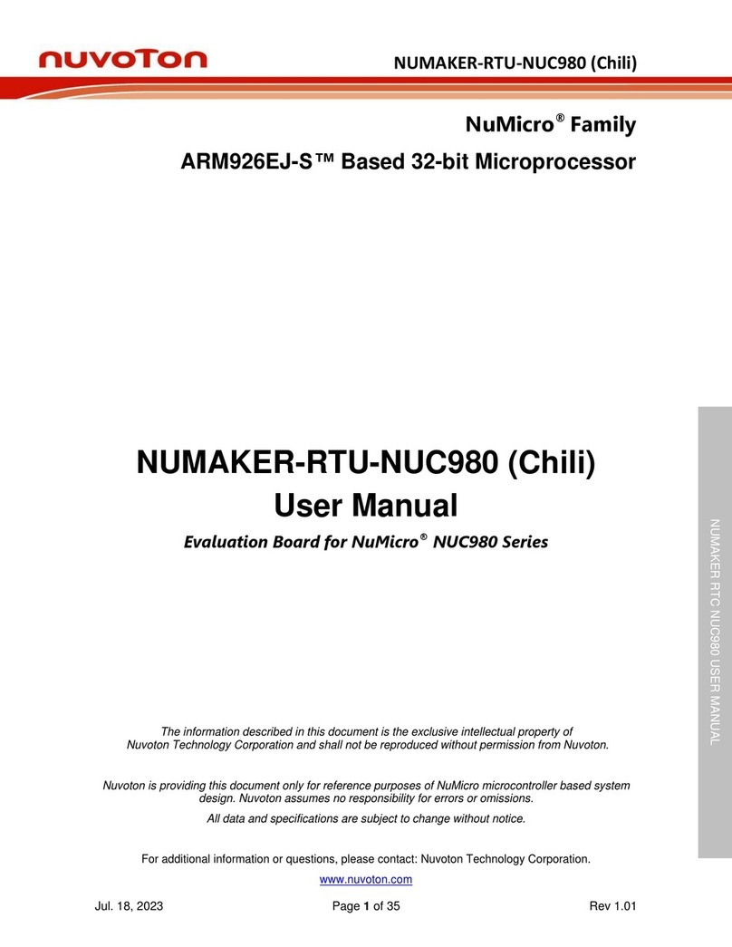 Nuvoton NUMAKER-RTU-NUC980 Series User manual