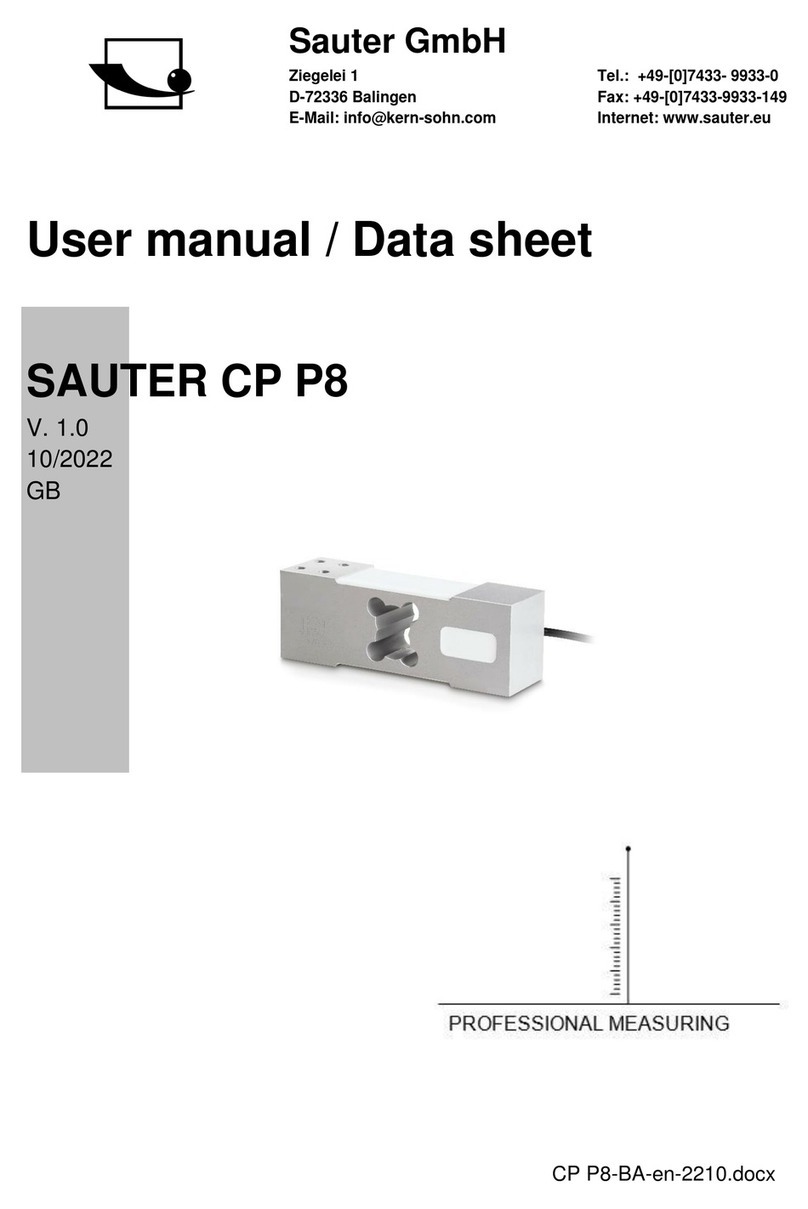 sauter CP 50-3P8 user manual
