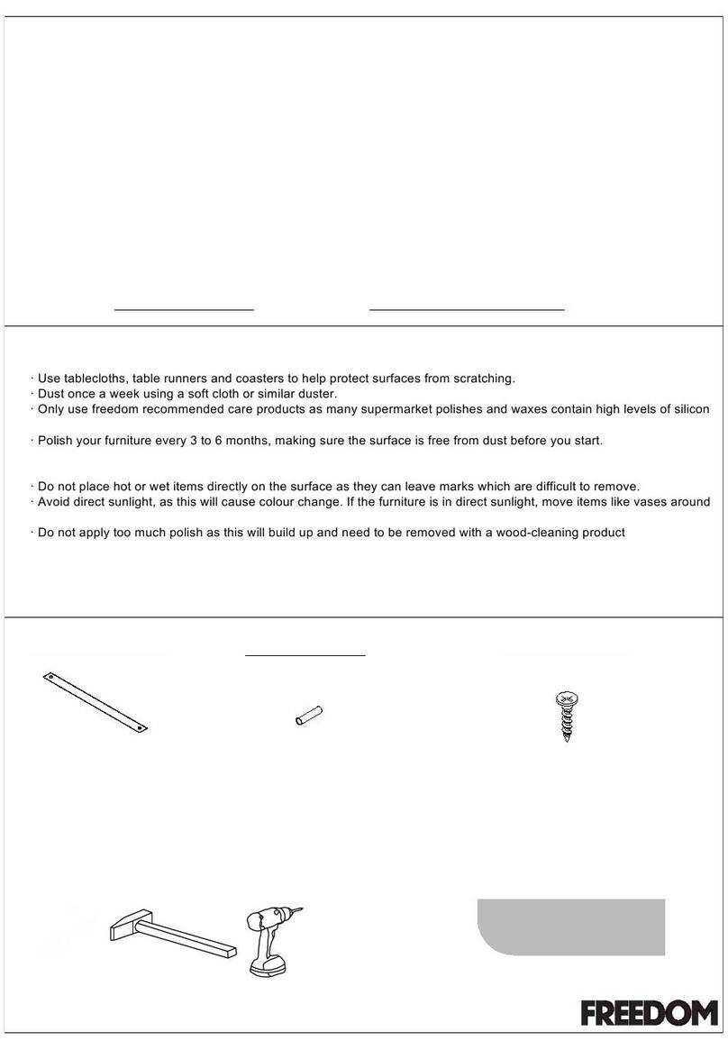 Freedom KLARA 24555524 Assembly instructions Freedom KLARA 24555524 Assembly instructions