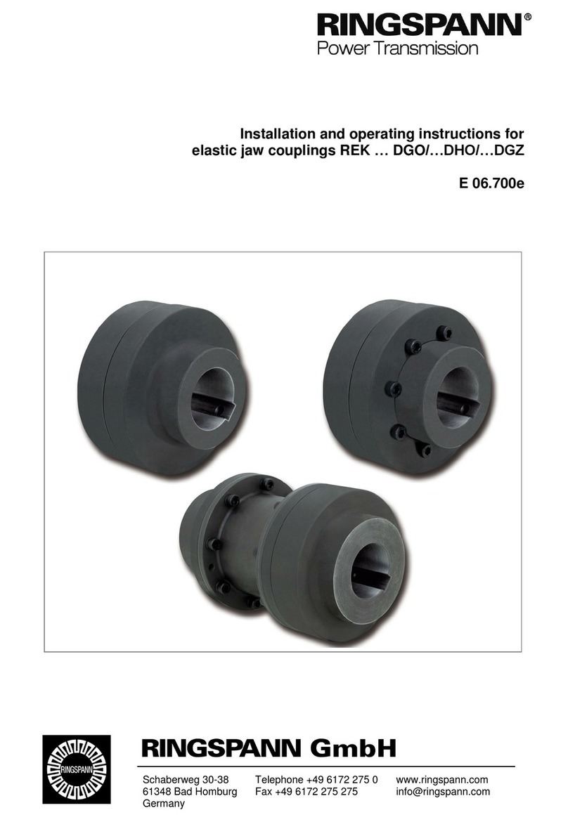 RINGSPANN REK Series Installation and operating instructions